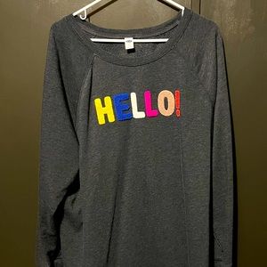 Hello sweatshirt